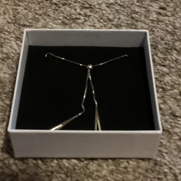 New S925 Sterling Silver Dangle Boho Minimalist Necklace - Picture 1 of 2